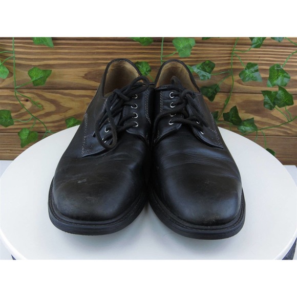 Bostonian Sz 12 Derby Oxfords Black Leather Men Lace Up Medium (D, M) - Picture 3 of 10